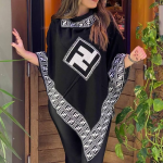 Women’s Monogram Winter Fleece Poncho Shawl